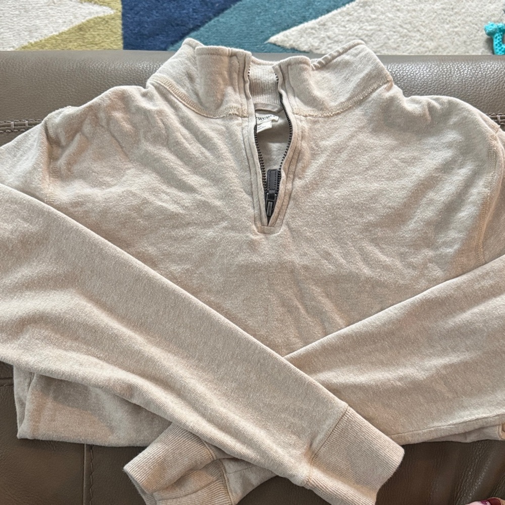 Crewcuts Light Tan Quarter-Zip Pullover